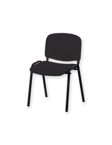 ISO VISITOR CHAIR - leatherette - black