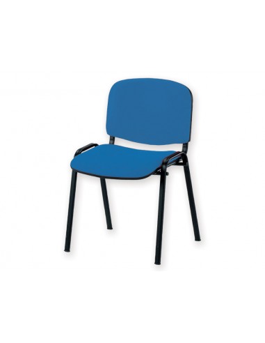 ISO VISITOR CHAIR - leatherette - blue