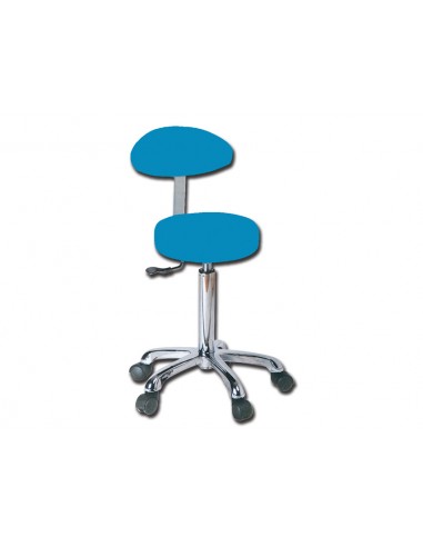 STOOL with backrest - blue