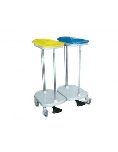 BAG HOLDER TROLLEY foot operated - 2 bags