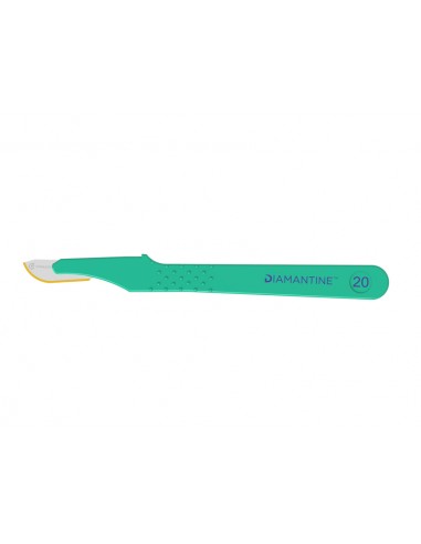 DIAMANTINE DISPOSABLE SCALPELS WITH S/S BLADE N. 20 - sterile