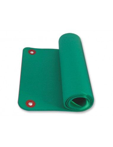 EXERCISE MAT WITH HANG RINGS 180x60xh1.6 cm - green