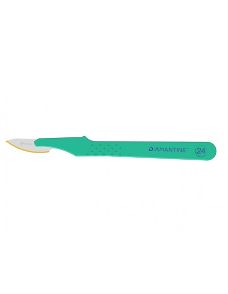 DIAMANTINE DISPOSABLE SCALPELS WITH S/S BLADE N. 24 - sterile